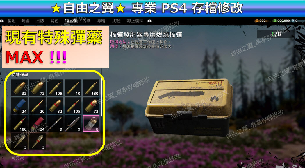 【PS4】【PS5】極地戰嚎 破曉 -專業存檔修改 極地 戰嚎 戰壕 戰豪 破曉 Far Cry New Dawn 修改 修改器:圖片 4
